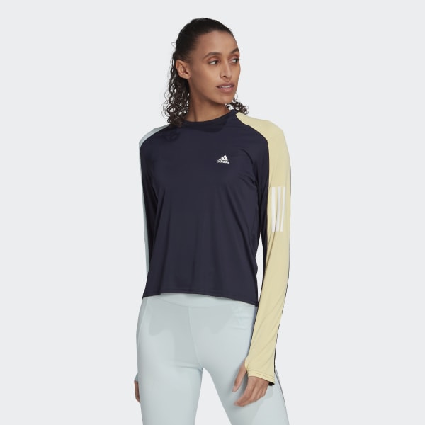 Blau Own the Run Colorblock Running Longsleeve C6410