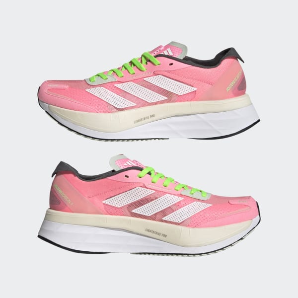 Pink Adizero Boston 11 Shoes LWE90