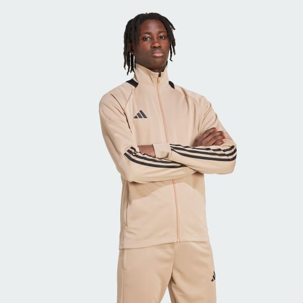 Brown Sereno AEROREADY Cut 3-Stripes Slim Track Jacket