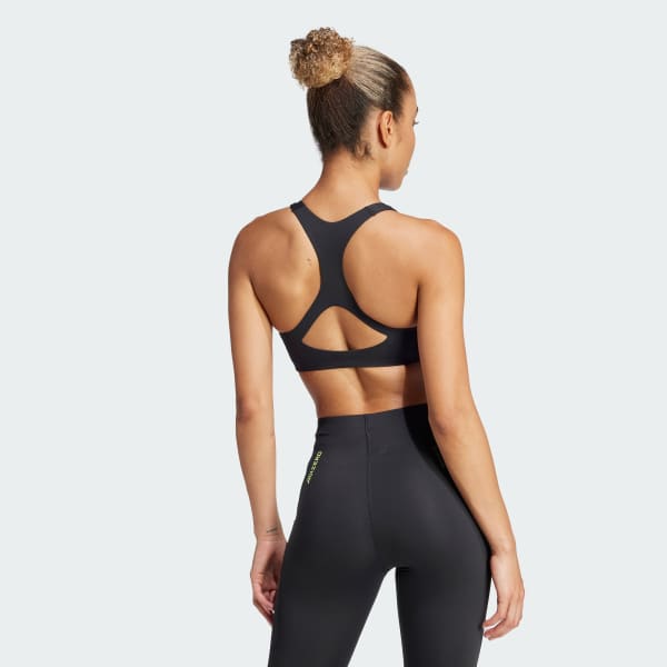 Svart Adizero Run Medium Support Bh