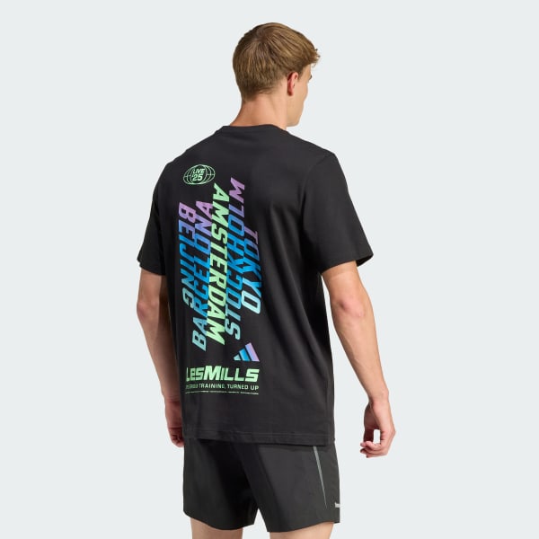 アディダス Les Mills ツアーグラフィックTシャツ - ブラック