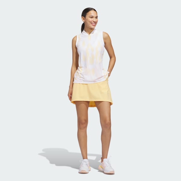 Orange ULTIMATE365 TOUR PRINTED SLEEVELESS POLO