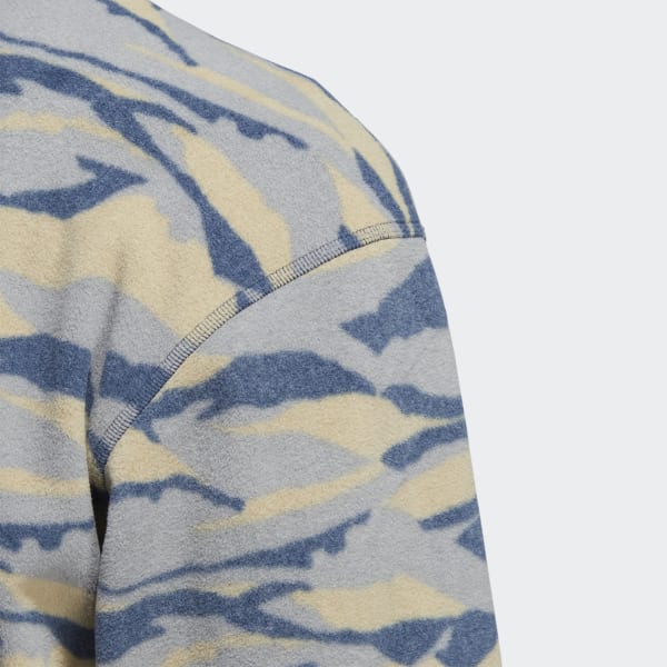 Beige Texture-Print Crew Sweatshirt P2611