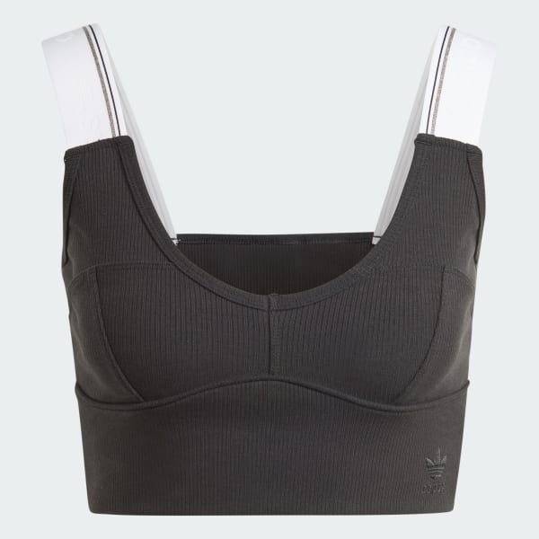 Negro Top Tipo Bra Tape