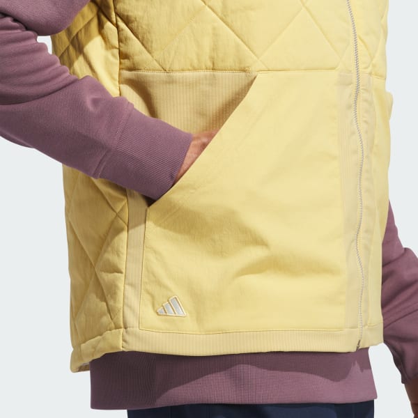 adidas Go-to Quilited Dwr Full Zip Vest Beige adidas UK