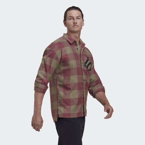 Green Five Ten Brand of the Brave Flannel Long-sleeve Top (Gender Neutral)