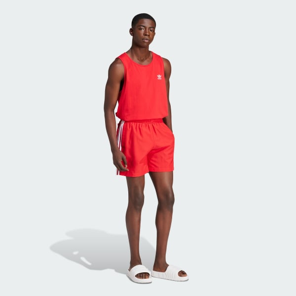 Vermelho Calções de Natação 3-Stripes Adicolor Originals