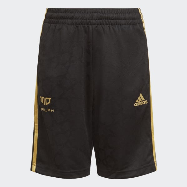 Black Mo Salah 3-Stripes Shorts