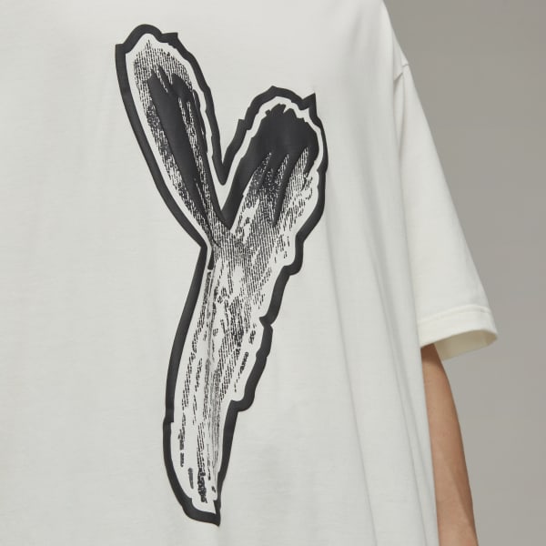 Bialy Y-3 Graphic Logo Short Sleeve Tee
