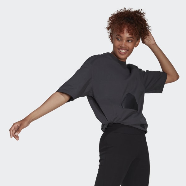 Gris Playera Oversized