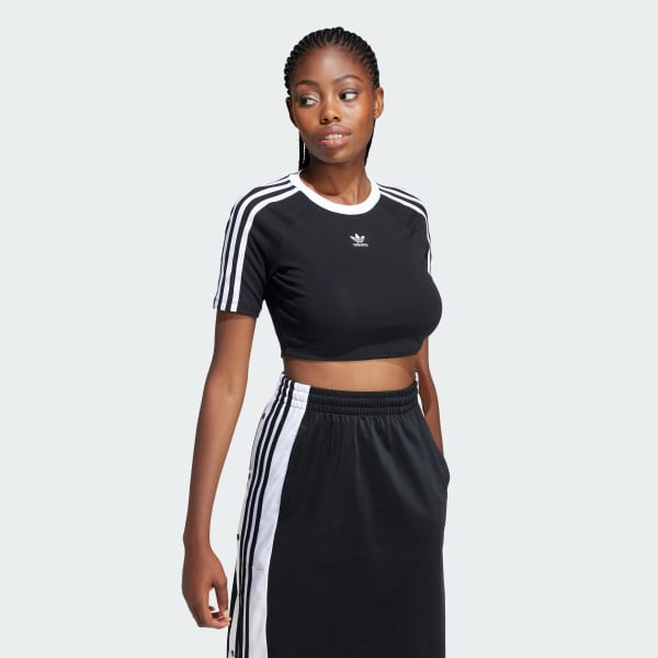 cerná Tričko 3-Stripes Baby
