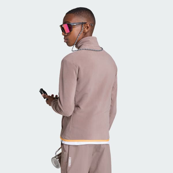 Marron Veste molleton zip intégral Terrex Multi Enfants