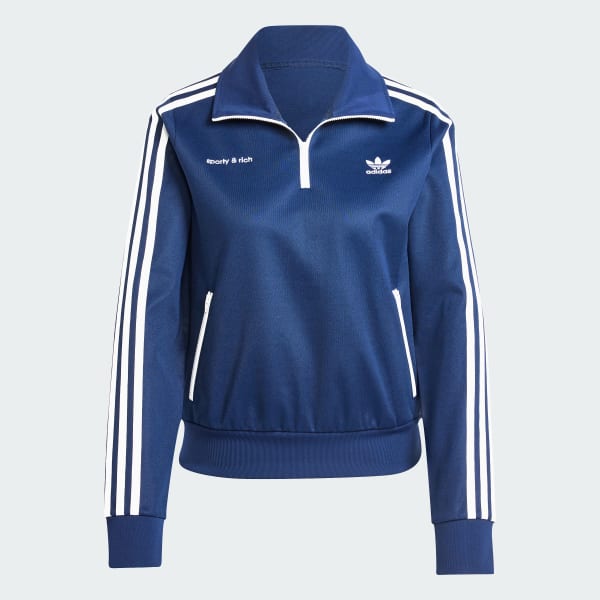 超安い Track Half-Zip Rich & Sporty adidas Jacket Niebieski - トップス