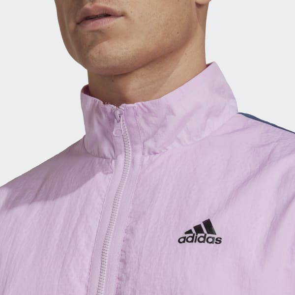 Paars Future Icons 3-Stripes Geweven Sportjack