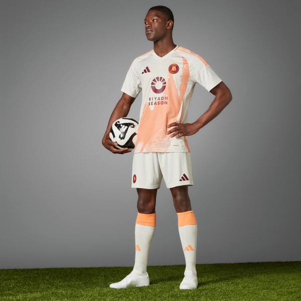 adidas AS Roma 24/25 Away Jersey - Grey | Free Shipping with