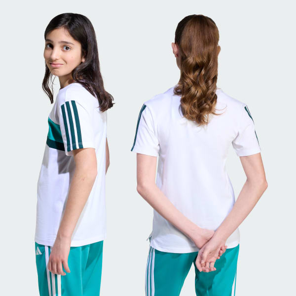 Beyaz Seasonal Essentials Tiberio 3-Stripes Çocuk Tişört