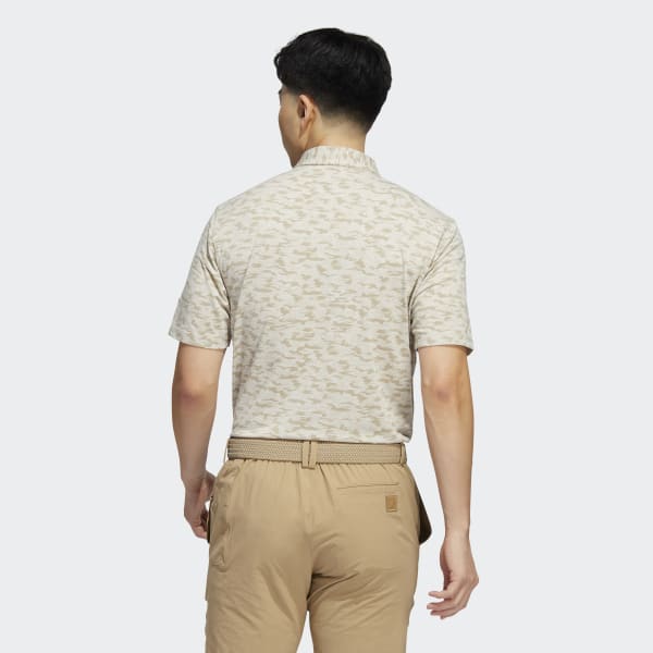 Bezowy Go-To Camo-Print Polo Shirt