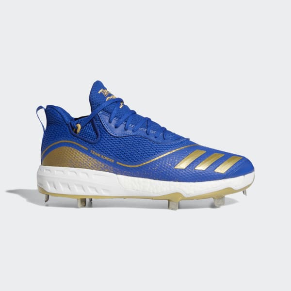 blue and gold softball cleats