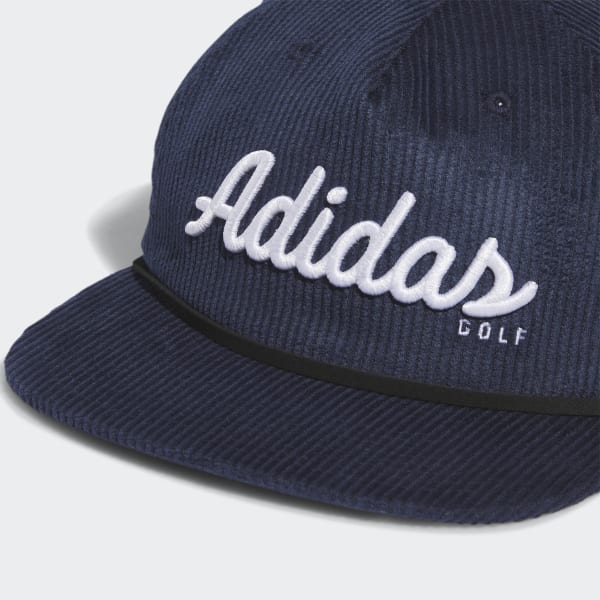 Bla Corduroy Leather Five-Panel Rope Hat