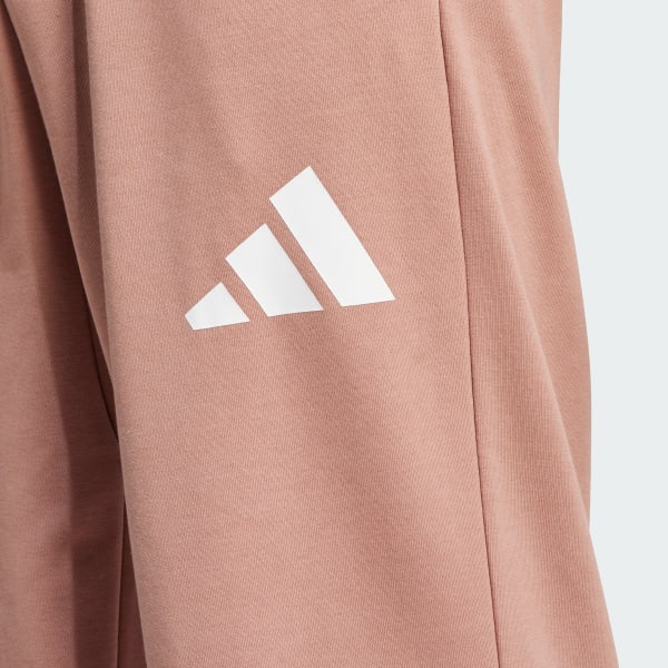 Essentials Wide Leg 3 Bar Logo Pants - Pink | Free Shipping Essentials Wide Leg 3 Bar Logo Pants - Pink | Free Shipping