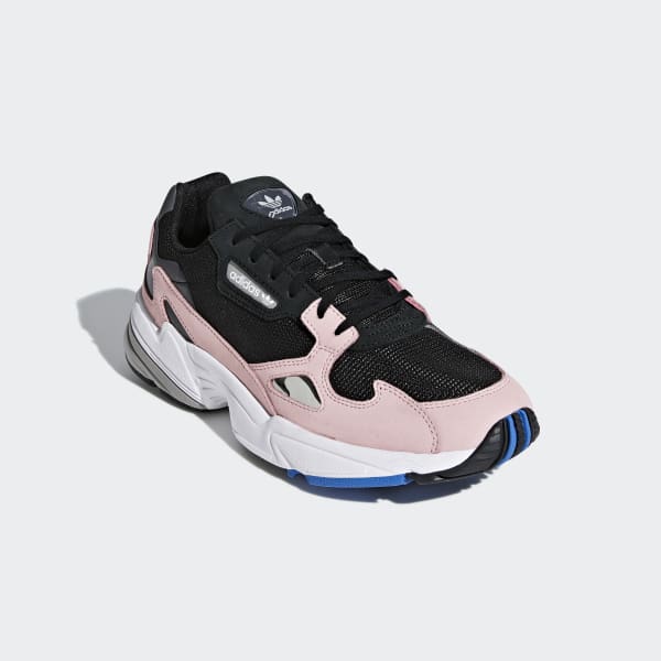 adidas falcon negras y rosas