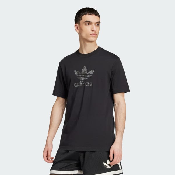 Black Camo Lil Trefoil Tee