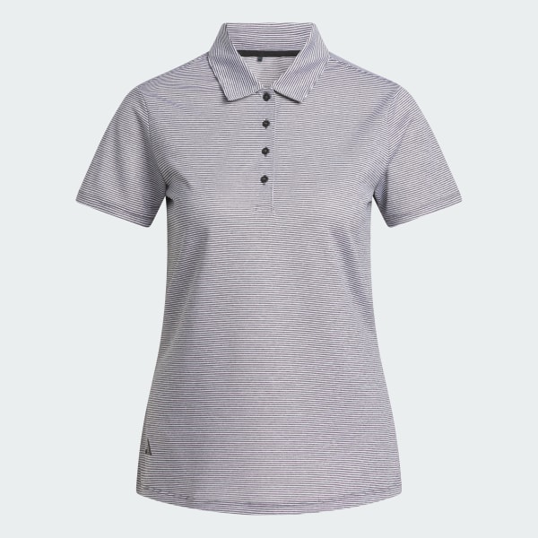 Negro Playera Polo de Manga Corta Ottoman Para Mujer