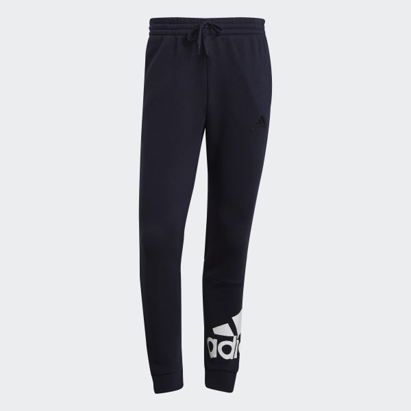 Blue Essentials Fleece Tapered Cuff Logo Joggers 28968