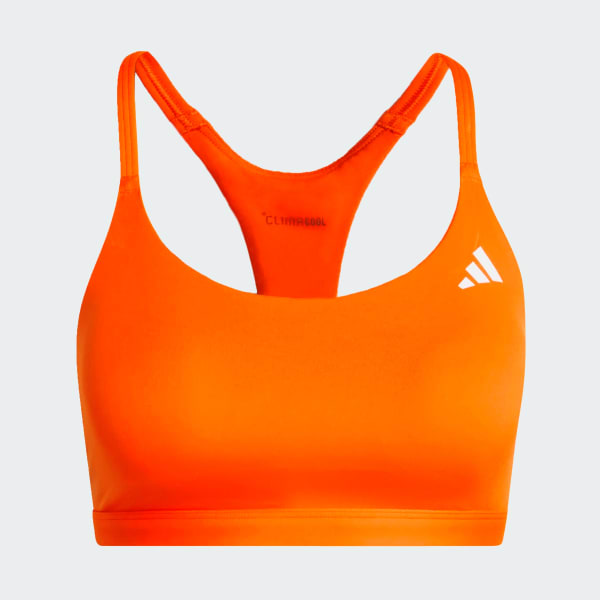 Laranja Top Esportivo Suporte Leve Optime Essentials Workout