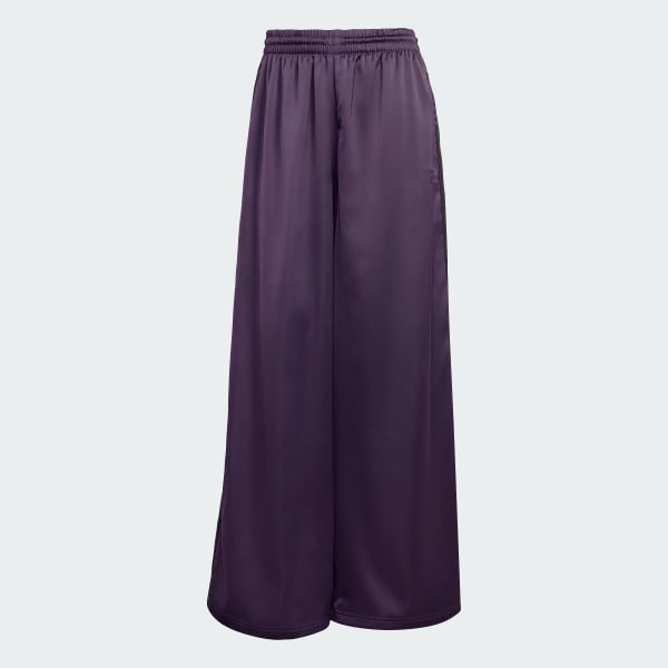 adidas originals★W WIDE LEG SATIN PANTS Adidas Women's Satin Wide Leg Pants Black | Culture Kings US