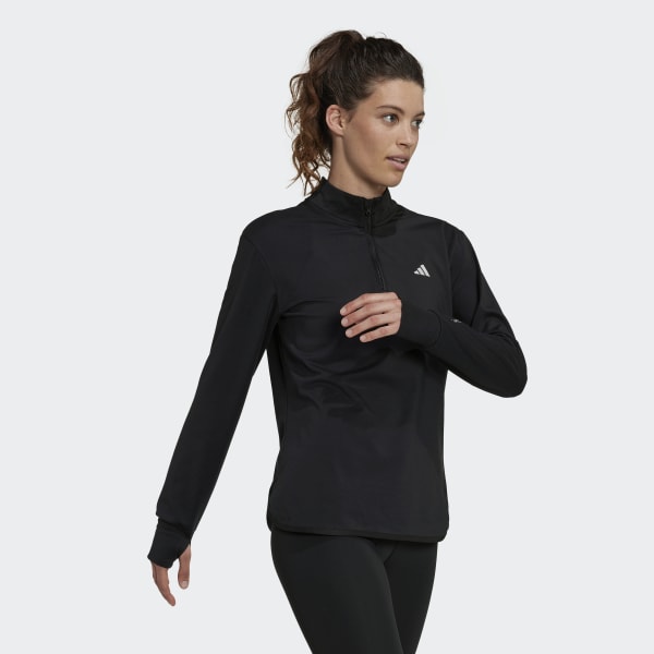 Svart Techfit AEROREADY Warm Quarter-Zip Training Top SU176