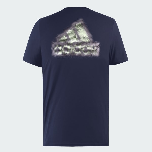 Azul Camiseta Estampada