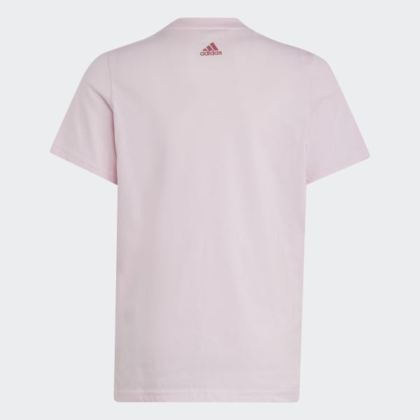 Rosa Camiseta Essentials Dos Colores Logo Grande Algodón