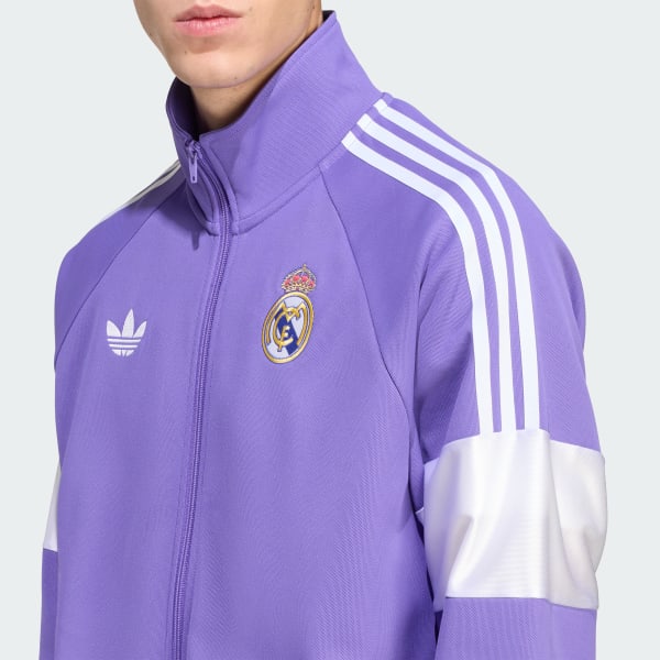 adidas Real Madrid LFSTLR Track Top - Purple | Free Shipping with