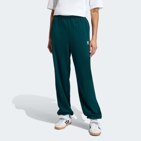 Verde Pantalón Deportivo Essentials Felpa Francesa