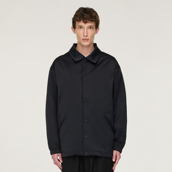 Black Y-3 Graphic Coach Jacket