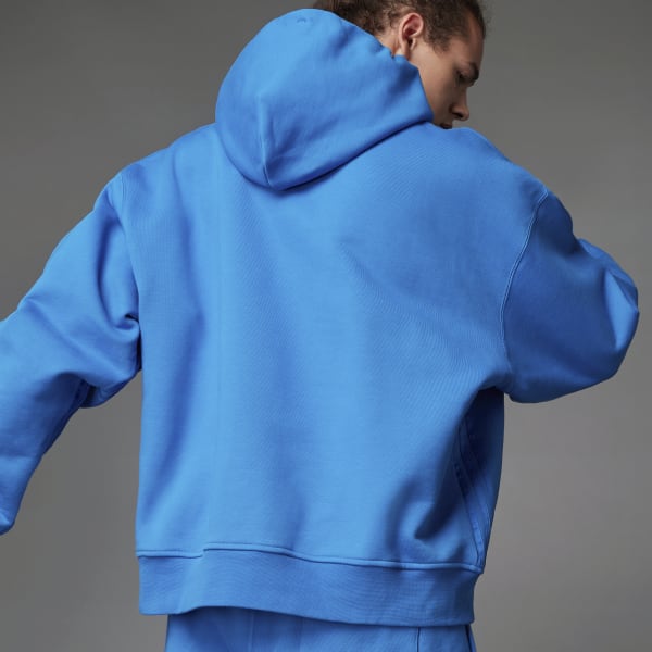Adidas essential hoodie blue clearance