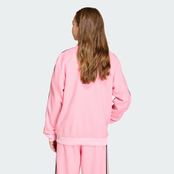Pink FIREBIRD LOOSE DOUBLE KNIT TRACKTOP