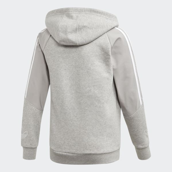 adidas outline hoodie grey