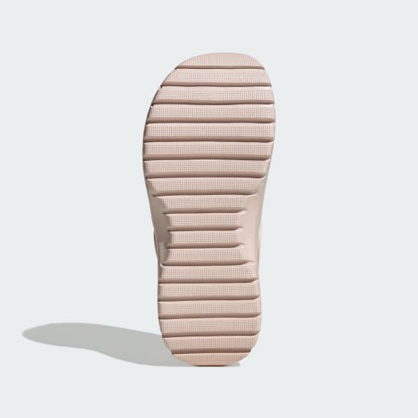 Beige Adilette Platform Clogs