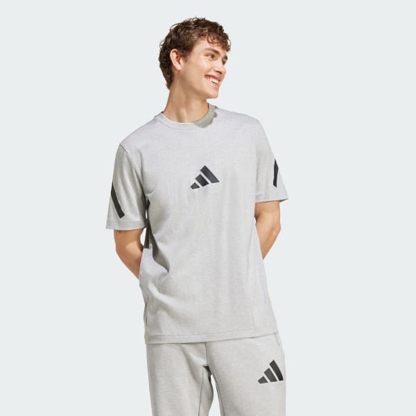 สีเทา เสื้อยืด adidas Z.N.E.