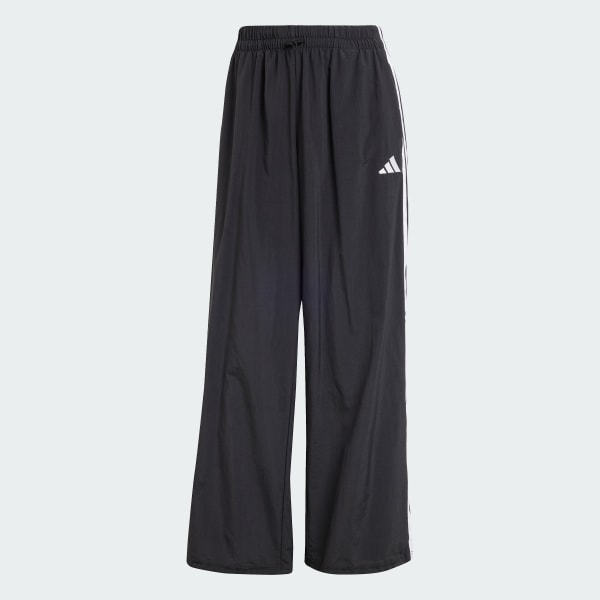 Nero Pantaloni Essentials 3-Stripes Lifestyle Woven Parachute