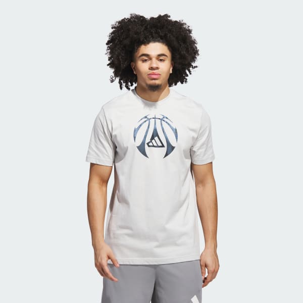 Grijs Millennium Hoops Graphic T-Shirt