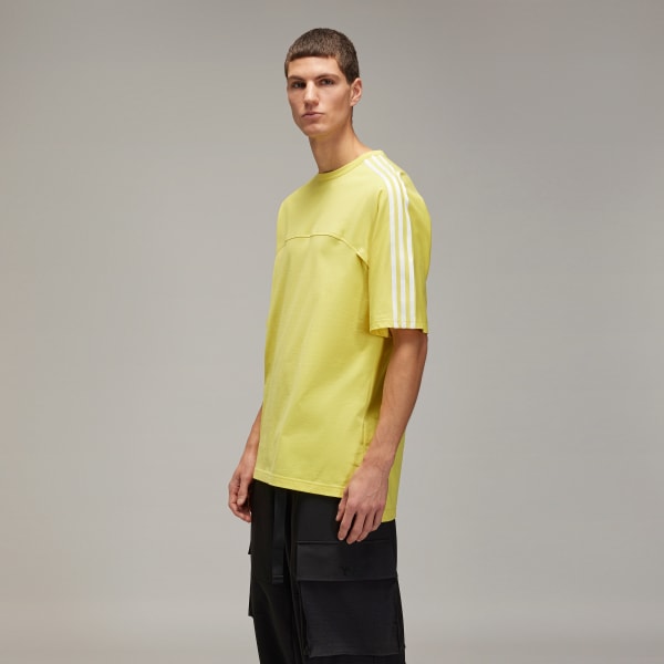 Yellow Y-3 3-Stripes Short Sleeve Tee