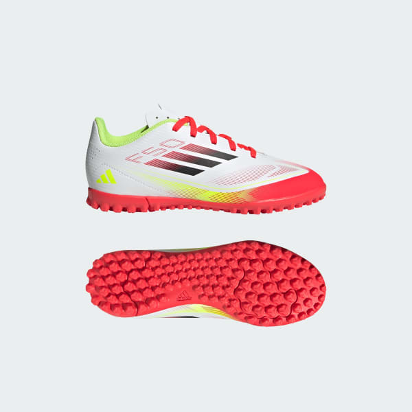 สีขาว รองเท้าฟุตบอล F50 Club Turf Boots สำหรับเด็ก