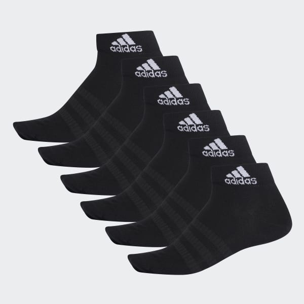 adidas Ankle Socks 6 Pairs - Black | adidas Philippines