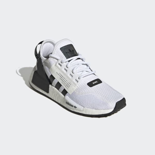 Weiss NMD_R1 V2 Schuh