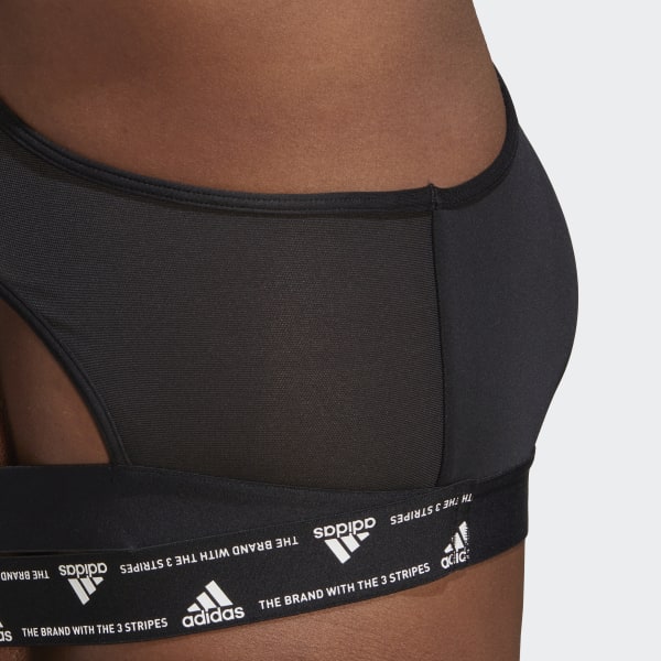 Negro Top Deportivo Powerreaction Techfit Soporte Medio