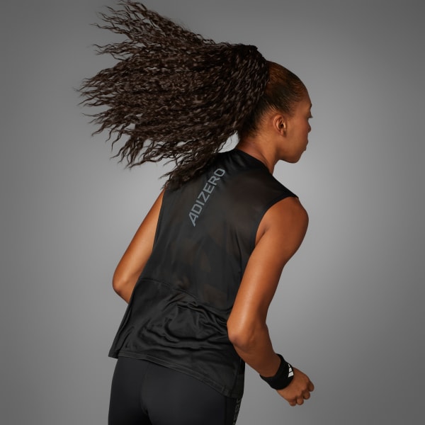 Black Adizero Running Tee