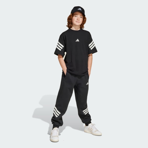 Black Future Icons 3-Stripes Tee Kids